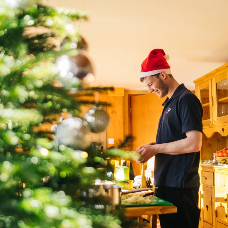 Christmas in a Family Ski chalet
