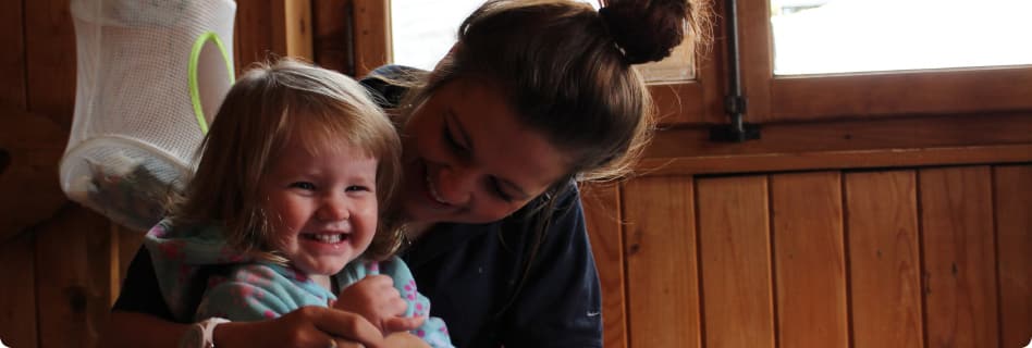 family ski holidays with chalet based childcare